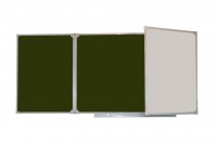 Доска аудиторная трехэлементная магнитная комбинированная эмалированная (3000*1000) - fgospostavki.ru - Одинцово