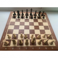 Шахматные фигуры Стаунтон Премиум № 5 со складной турнирной доской - fgospostavki.ru - Одинцово