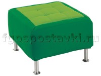Пуф квадратный на хромированных ножках - fgospostavki.ru - Одинцово