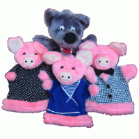 Набор перчаточных кукол "Три поросенка" - fgospostavki.ru - Одинцово