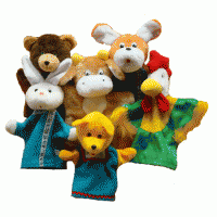 Набор перчаточных кукол "Зайкина избушка" - fgospostavki.ru - Одинцово