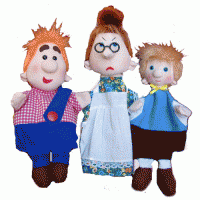 Набор перчаточных кукол "Карлсон, который живет на крыше" - fgospostavki.ru - Одинцово