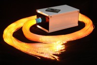 Пучок фибероптических волокон с боковым точечным свечением «Звёздный дождь» 200х2 м в комплекте с источником света - fgospostavki.ru - Одинцово