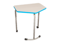 Стол мобильный модульный трапециевидный FLEXY с антивандальной кромкой - fgospostavki.ru - Одинцово