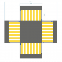 Имитация четырехстороннего перекрестка 5,5*4,5 м - fgospostavki.ru - Одинцово