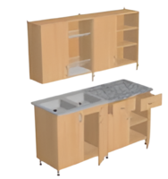Мебель кухонная (столы с гигиеническим покрытием, шкаф для хранения посуды, сушка для посуды, моечная раковина) - fgospostavki.ru - Одинцово