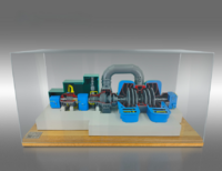 Наглядный макет "Разрез паровой турбины ТЭЦ" - fgospostavki.ru - Одинцово