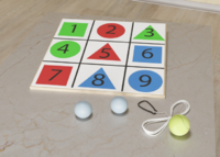 Мишень напольная цветная с цифрами - fgospostavki.ru - Одинцово