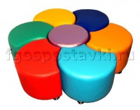 Комплект пуфиков "Цветик" - fgospostavki.ru - Одинцово