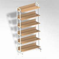  Стеллаж на металлокаркасе односторонний - fgospostavki.ru - Одинцово