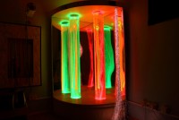 Сенсорный уголок большой с двумя колоннами, двусторонней подсветкой и фибероптическими нитями. VIP класс. - fgospostavki.ru - Одинцово