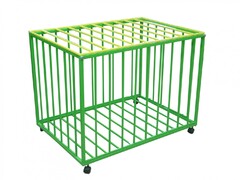 Контейнер для мячей на колесиках (разборный с крышкой) - fgospostavki.ru - Одинцово