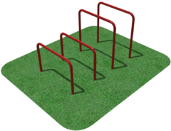 Упоры для отжимания цельносварные, разноуровневые  - fgospostavki.ru - Одинцово