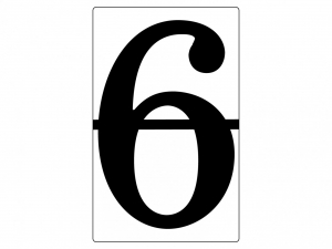 Набор магнитных карточек "Произвольный размер "6" (3 штуки) - fgospostavki.ru - Одинцово