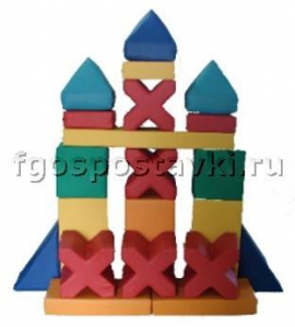 Мягкий модуль-конструктор "Башня" (21 элемент) - fgospostavki.ru - Одинцово