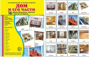 Демонстрационные карточки "Дом и его части" - fgospostavki.ru - Одинцово