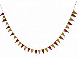 Флажная лента (5 метров, флажок 10*20 сантиметров) - fgospostavki.ru - Одинцово