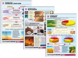Комплект таблиц по географии "Экономика России" раздаточные (цветные, ламинированные, А4, 16 штук) - fgospostavki.ru - Одинцово