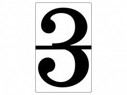 Набор магнитных карточек "Произвольный размер "3" (3 штуки) - fgospostavki.ru - Одинцово