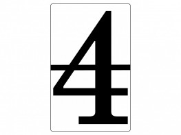 Набор магнитных карточек "Произвольный размер "4" (6 штук) - fgospostavki.ru - Одинцово