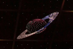 Потолок "Звездное небо с анимационным фибероптическим эффектом сатурн" - fgospostavki.ru - Одинцово