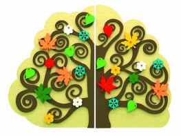 Сенсомоторное декоративно-развивающее панно "Времена года" - fgospostavki.ru - Одинцово