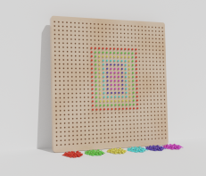 Тактильно-развивающая панель «Радужная мозаика» - fgospostavki.ru - Одинцово