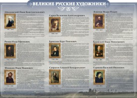 Стенд "Великие русские художники" - fgospostavki.ru - Одинцово