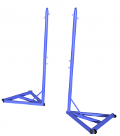 Стойка для бадминтона передвижная без противовеса (без сетки, 2 штуки) - fgospostavki.ru - Одинцово