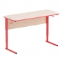 Стол ученический регулируемый (двухместный) на прямоугольной трубе - fgospostavki.ru - Одинцово